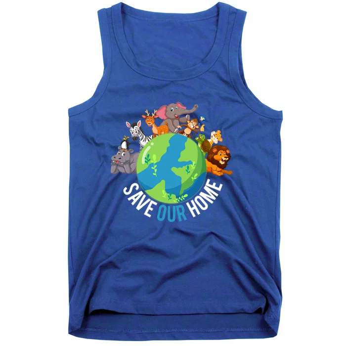 Earth Day Save Our Home Animals Wildlife Environt Planet Gift Tank Top