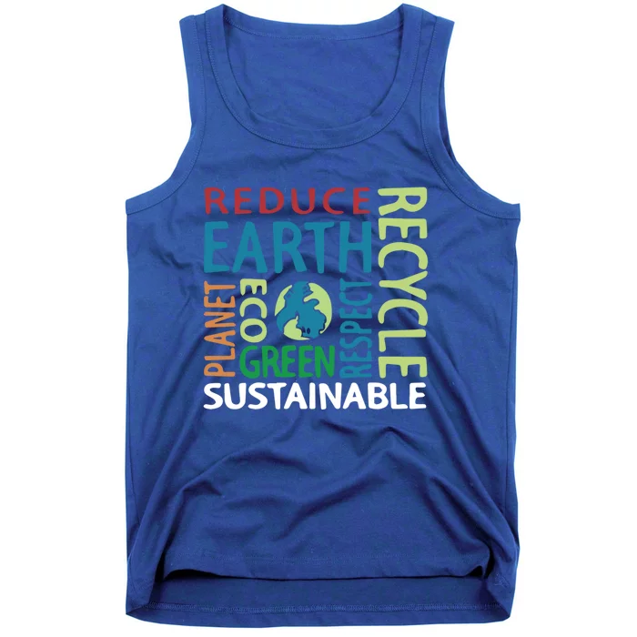 Earth Day Save Planet Rescue Animals Recycle Plastics Gift Tank Top