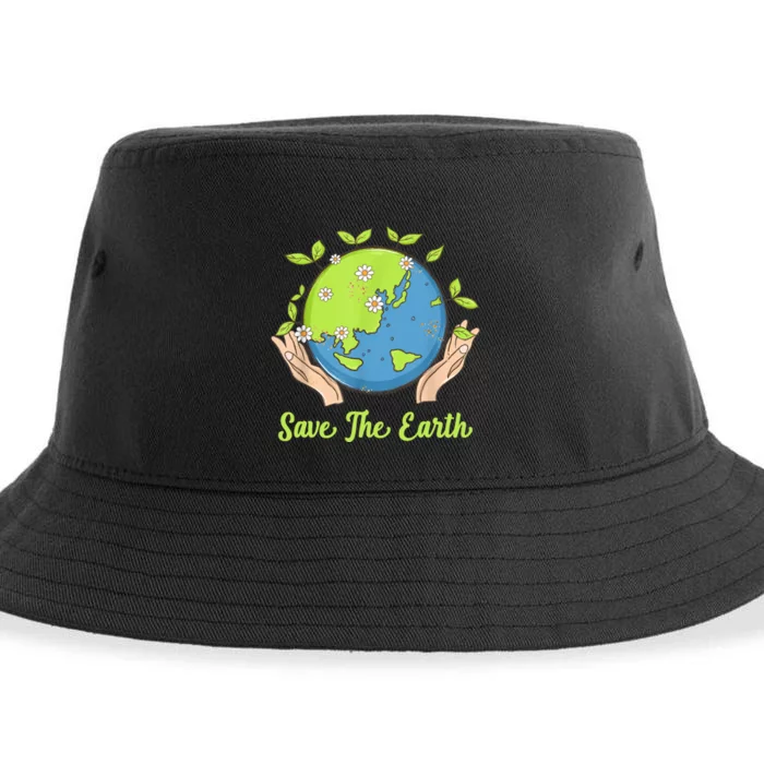 Earth Day Save The Earth Plant More Trees Go Planet Sustainable Bucket Hat