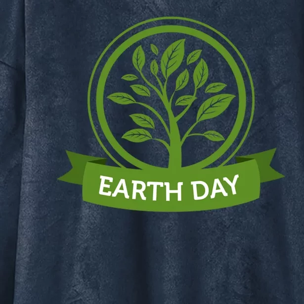 Earth Day Tree Hooded Wearable Blanket