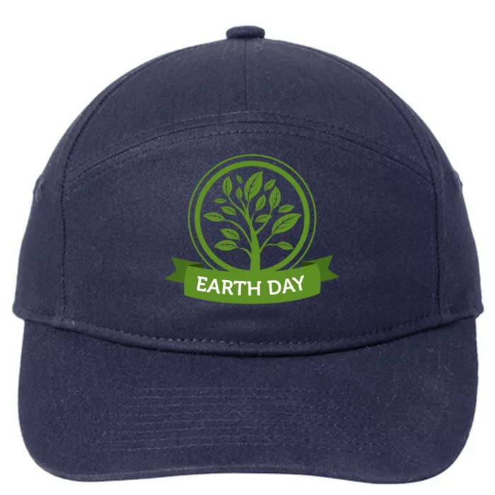 Earth Day Tree 7-Panel Snapback Hat