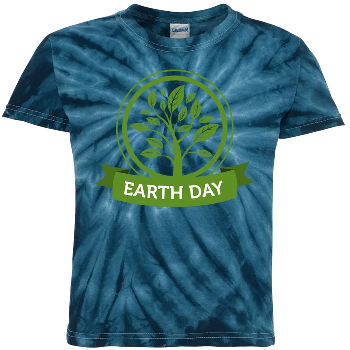 Earth Day Tree Kids Tie-Dye T-Shirt