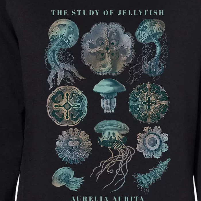 Earth Day The Study Of Jellyfish Womens California Wash Sweatshirt