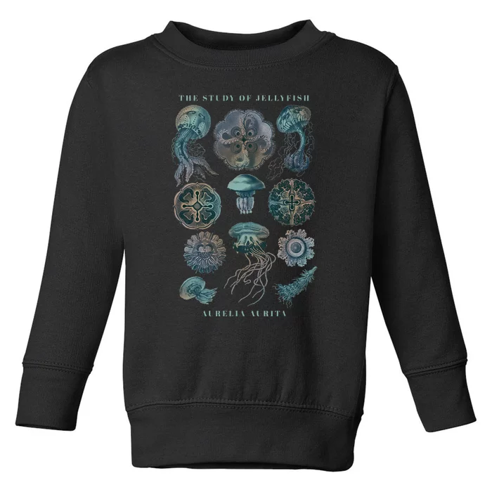 Earth Day The Study Of Jellyfish Toddler Sweatshirt