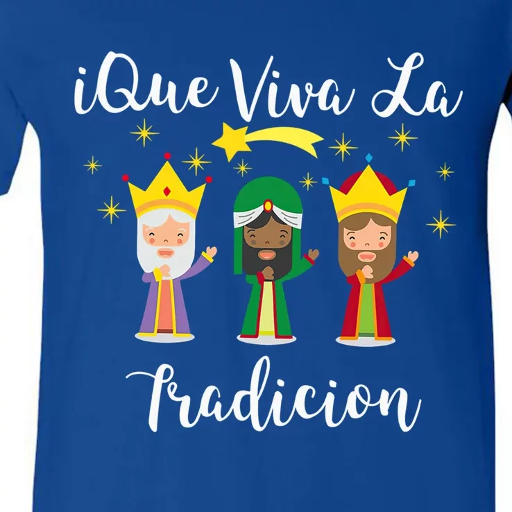 Epiphany Day Three Wise Los Reyes Magos Dia De Reyes Meaningful Gift V-Neck T-Shirt