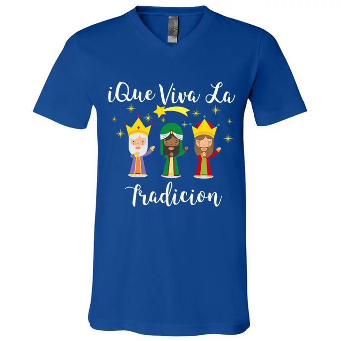 Epiphany Day Three Wise Los Reyes Magos Dia De Reyes Meaningful Gift V-Neck T-Shirt