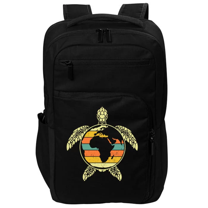 Earth Day Turtle Retro Impact Tech Backpack