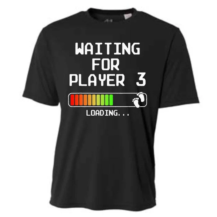 Expectant Dad To Be Gamer Pregnancy Announcement Player 3 Cooling Performance Crew T-Shirt