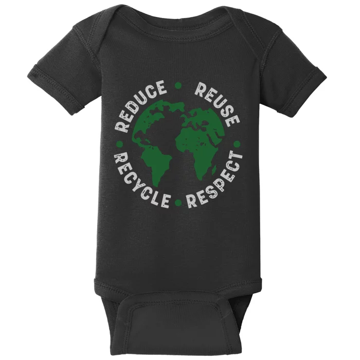 Earth Day Teacher Environment Day Recycle Earth Day Baby Bodysuit