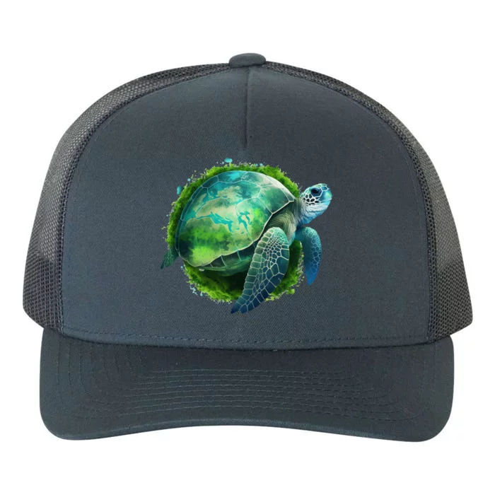 Earth Day Turtle Teacher Earth Day Funny Gift Planet Gift Yupoong Adult 5-Panel Trucker Hat