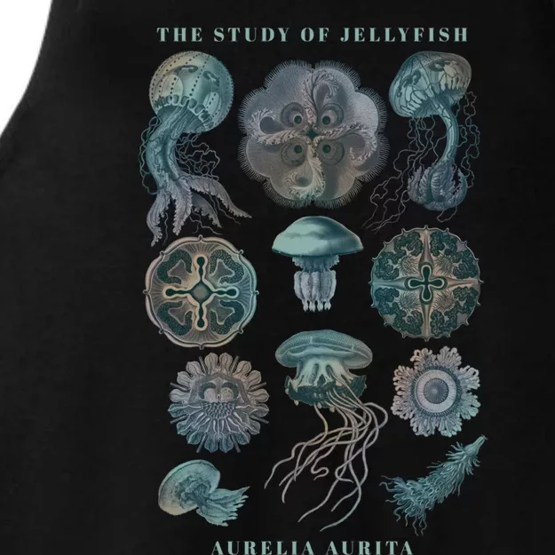 Earth Day The Study Of Jellyfish Gift Ladies Tri-Blend Wicking Tank