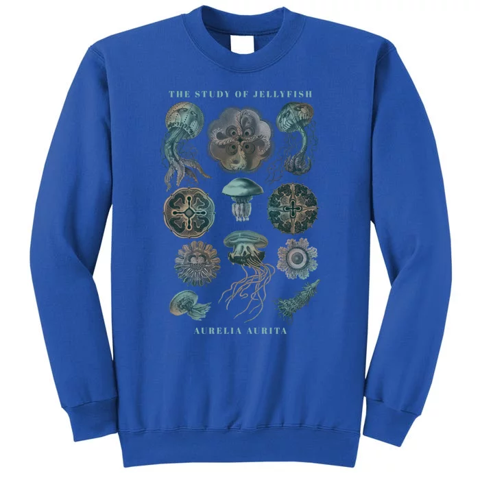 Earth Day The Study Of Jellyfish Gift Tall Sweatshirt