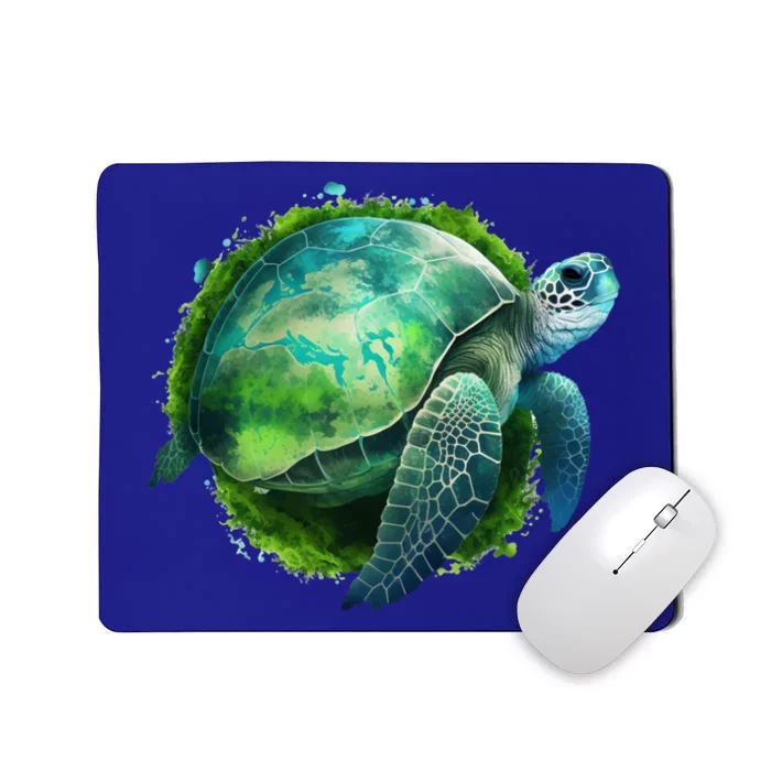 Earth Day Turtle Teacher Earth Day Funny Gift Planet Cool Gift Mousepad