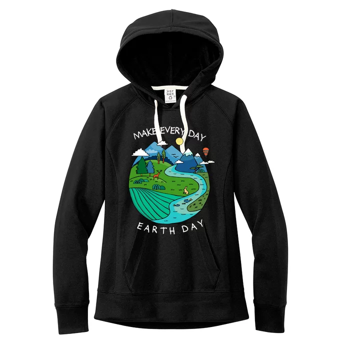 Earth Day Teacher Earth Day Funny Gift Planet Gift Women's Fleece Hoodie