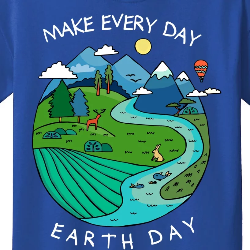 Earth Day Teacher Earth Day Funny Gift Planet Gift Kids T-Shirt