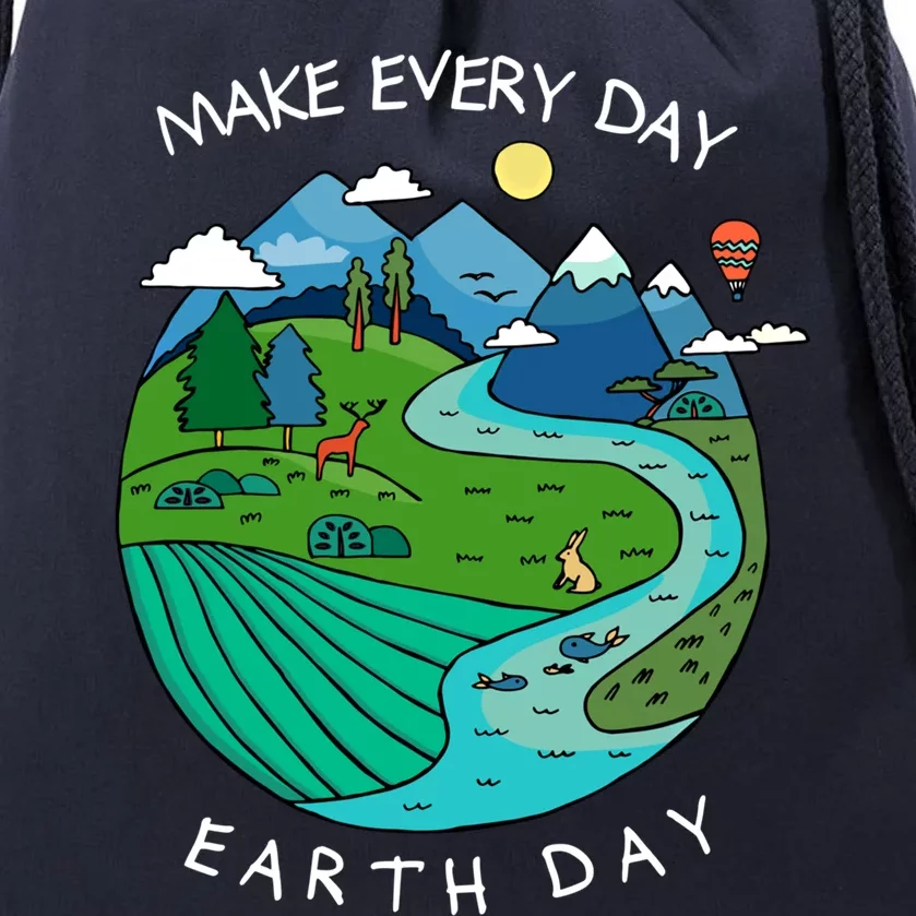 Earth Day Teacher Earth Day Funny Gift Planet Gift Drawstring Bag