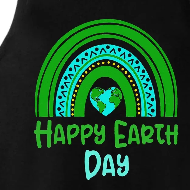 Earth Day Teacher Earth day Everyday Rainbow Earth Day Ladies Tri-Blend Wicking Tank