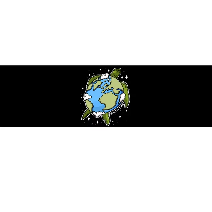 Earth Day Turtle Earth Globe Environmental Protection Bumper Sticker