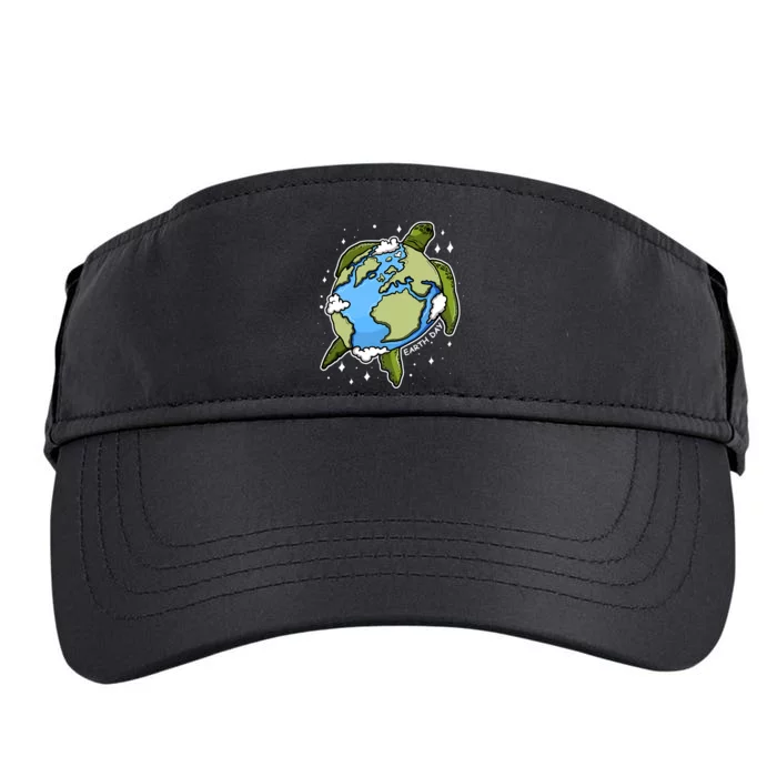 Earth Day Turtle Earth Globe Environmental Protection Adult Drive Performance Visor