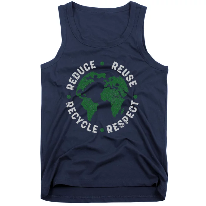 Earth Day Teacher Environment Day Recycle Earth Day Tank Top