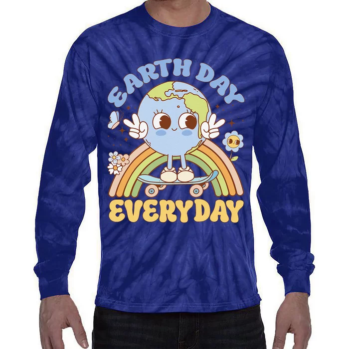 Earth Day Teacher Everyday Tie-Dye Long Sleeve Shirt