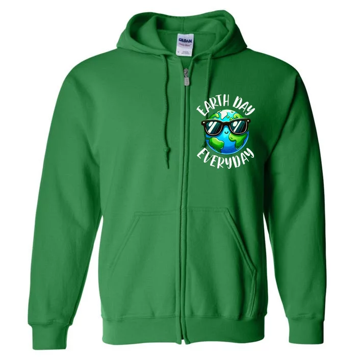 Earth Day Teacher Earth Day Everyday 2024 Earth Day Full Zip Hoodie