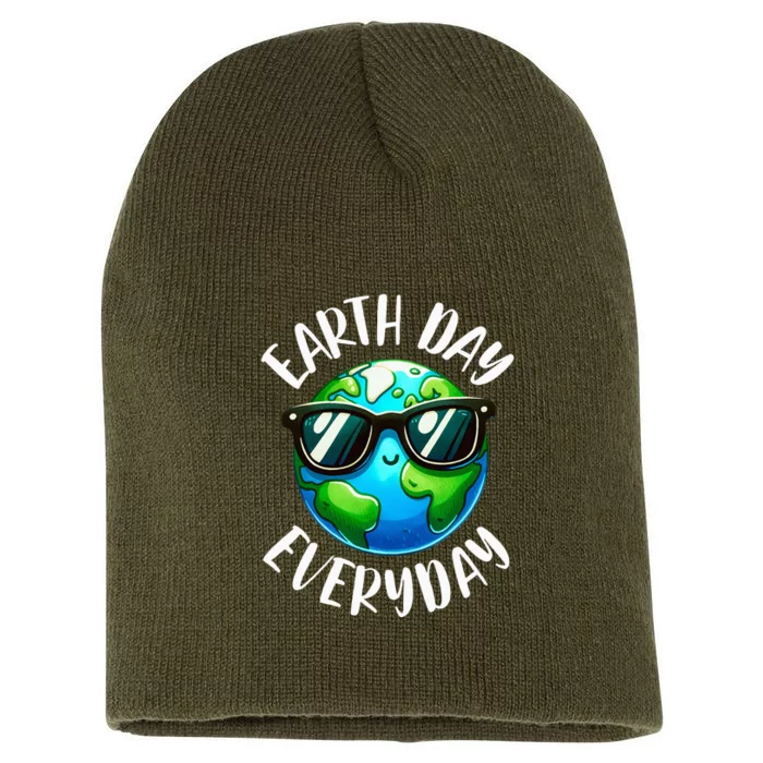 Earth Day Teacher Earth Day Everyday 2024 Earth Day Short Acrylic Beanie