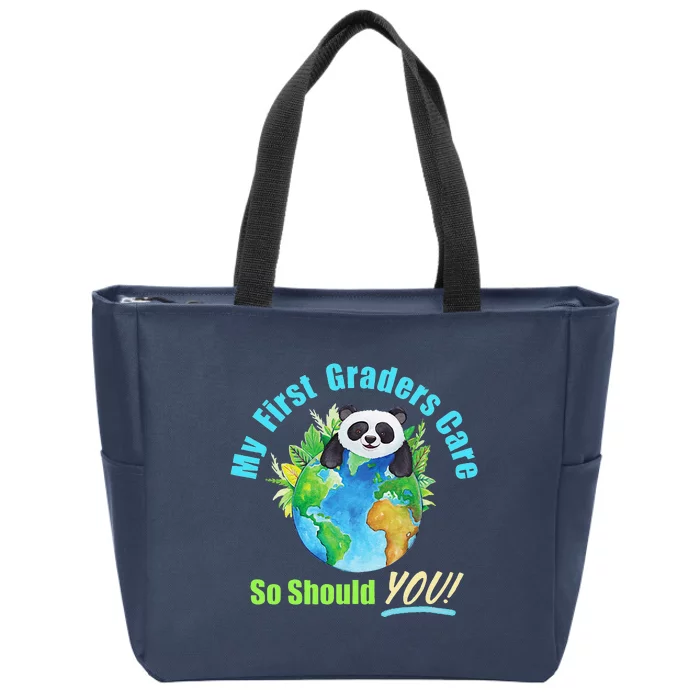 Earth Day Teacher First Grade Gift Zip Tote Bag