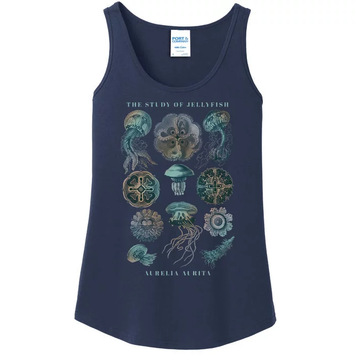 Earth Day The Study Of Jellyfish Ladies Essential Tank