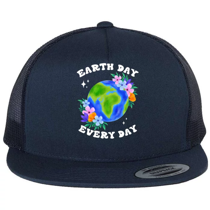 Earth Day Tees Save Our Home Plant More Trees Go Planet Gift Flat Bill Trucker Hat