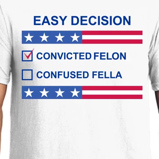 Easy Decision Trump 2024 Convicted Felon Pajama Set