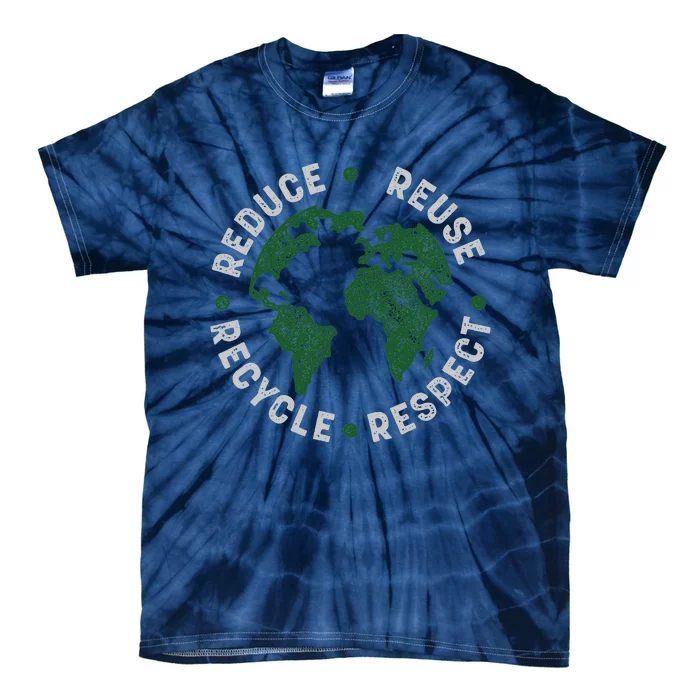 Earth Day Teacher Environment Day Recycle Earth Day Tie-Dye T-Shirt