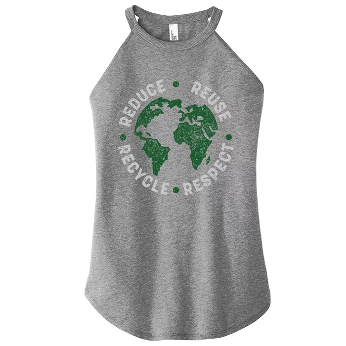 Earth Day Teacher Environment Day Recycle Earth Day Women’s Perfect Tri Rocker Tank