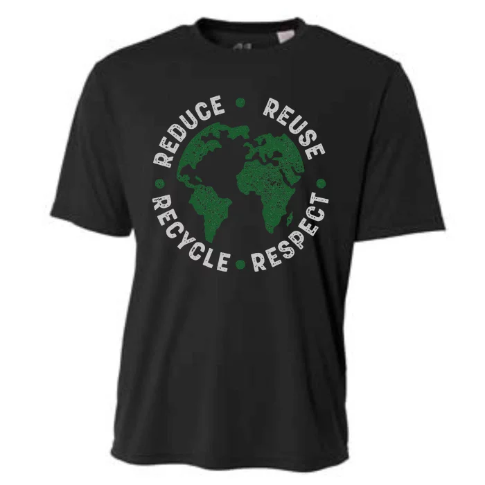 Earth Day Teacher Environment Day Recycle Earth Day Cooling Performance Crew T-Shirt