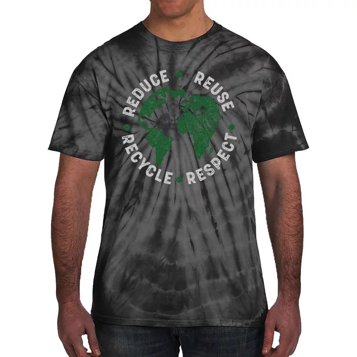 Earth Day Teacher Environment Day Recycle Earth Day Tie-Dye T-Shirt