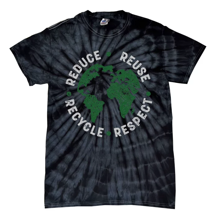 Earth Day Teacher Environment Day Recycle Earth Day Tie-Dye T-Shirt