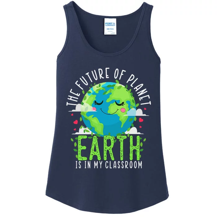 Earth Day Teachers Classroom Funny Teacher Ladies Essential Tank