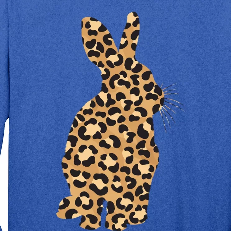 Easter Day Tee Easter Leopard Bunny Rabbit Palm Sunday Gift Long Sleeve Shirt