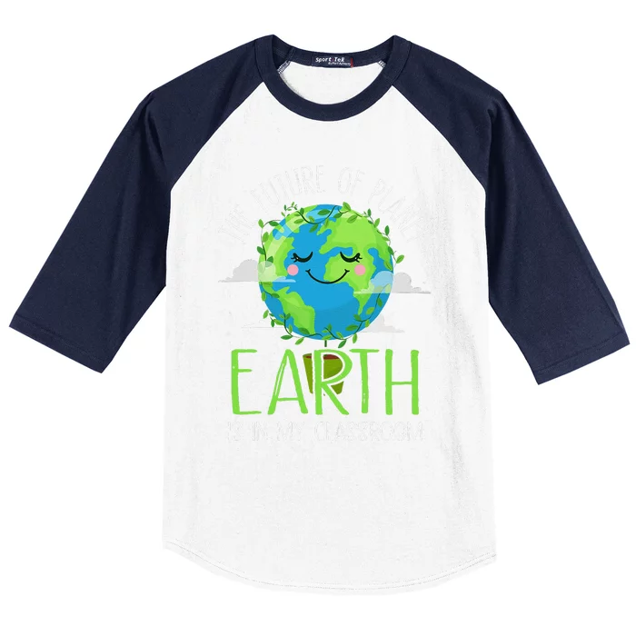 Earth Day Teachers 2024 Funny Classroom Baseball Sleeve Shirt