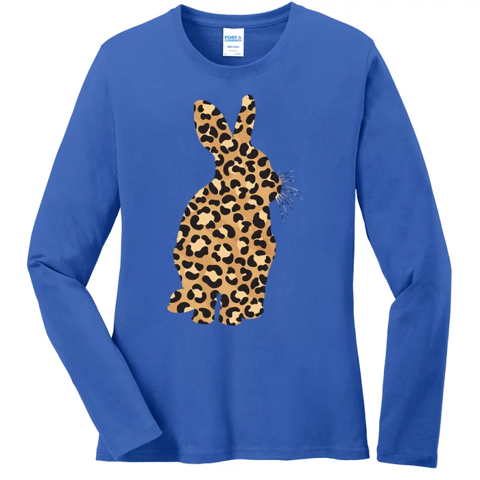 Easter Day Tee Easter Leopard Bunny Rabbit Palm Sunday Gift Ladies Long Sleeve Shirt