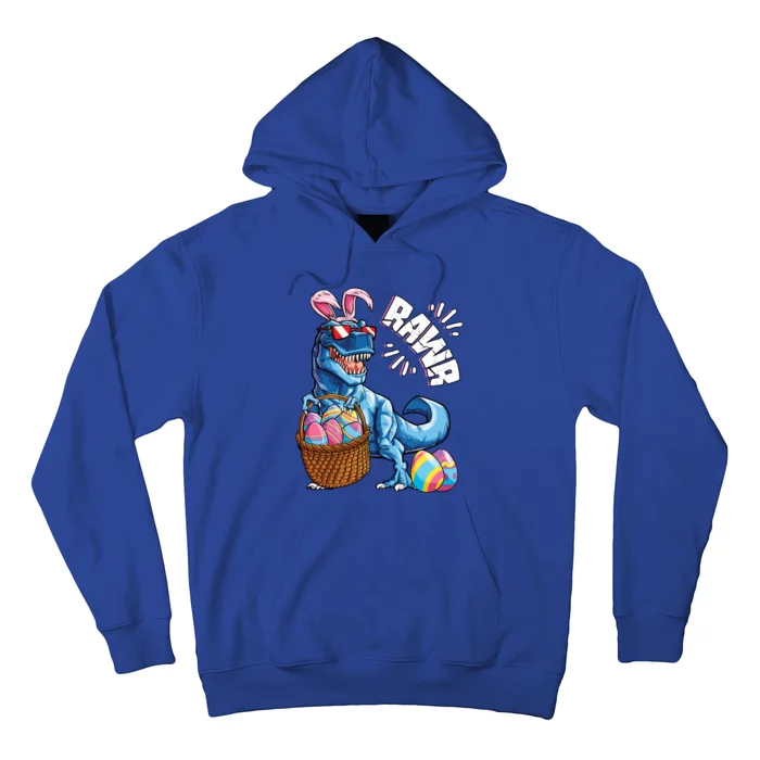 Easter Dinosaur T Rex Eggs Rawr Bunny Ears Gift Hoodie