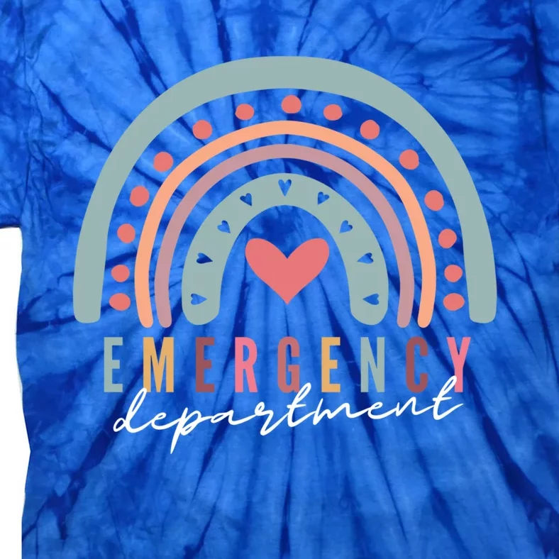 Emergency Departt Team Emergency Room Nursing Rainbow Tee Gift Tie-Dye T-Shirt