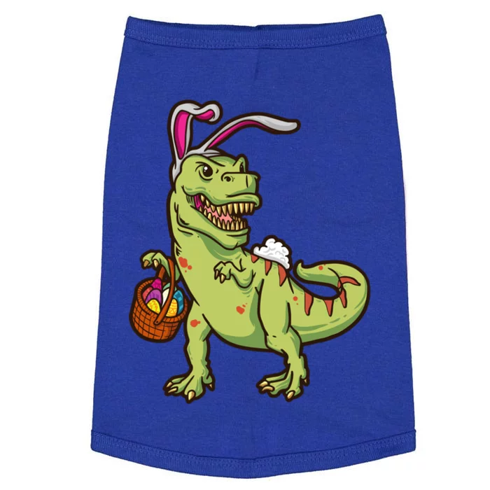 Easter Dinosaur Tfunny Giftrex With Bunny Ears Easter Basket Easter Meaningful G Doggie Tank