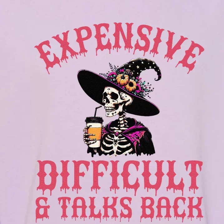 Expensive Difficult & Talks Back Halloween Mama Skeleton Garment-Dyed Sweatshirt