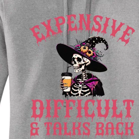 Expensive Difficult & Talks Back Halloween Mama Skeleton Women's Pullover Hoodie