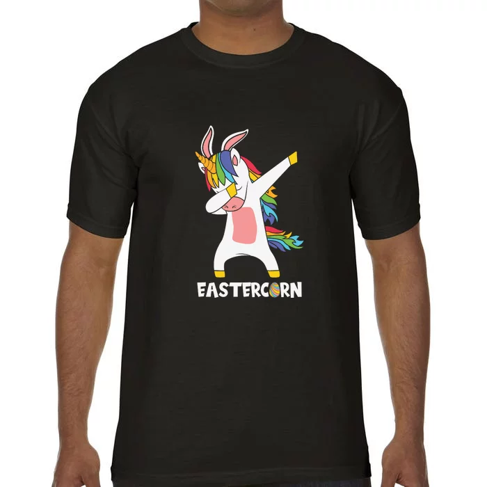 Eastercorn Dabbing Unicorn Easter Day Comfort Colors T-Shirt