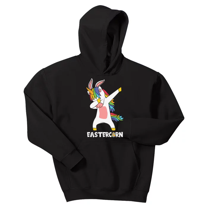 Eastercorn Dabbing Unicorn Easter Day Kids Hoodie