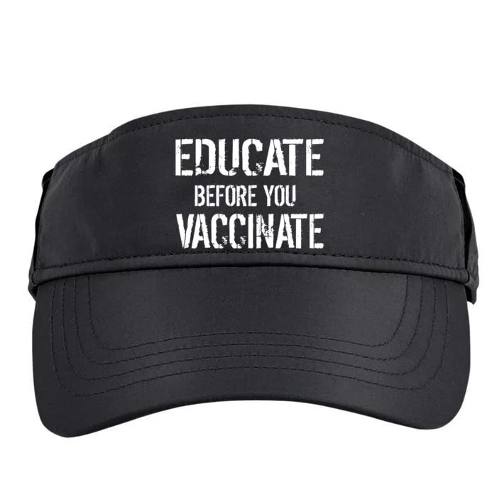 Educate Before You Vaccinate Adult Drive Performance Visor