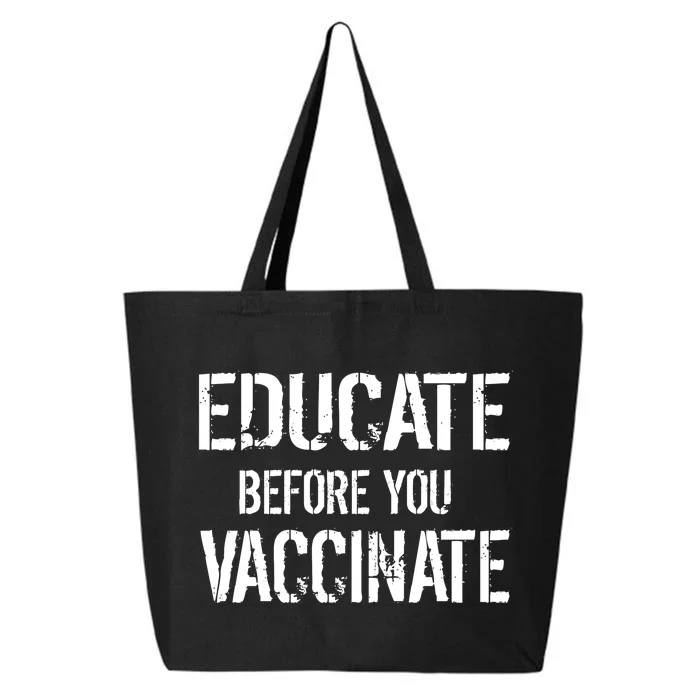 Educate Before You Vaccinate 25L Jumbo Tote