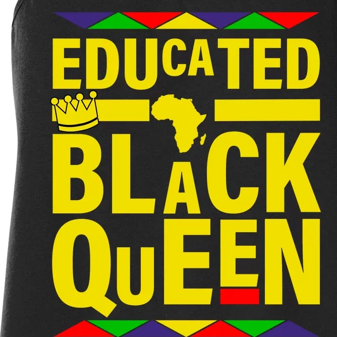 Educated Black Queen Women's Racerback Tank